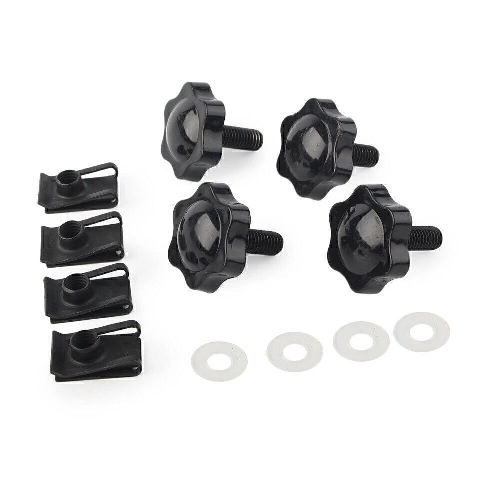 4pcs Saddlebag Lock Mounting Theft Deterrent Bolt Screw Fit Harley FLHT FLHTCU