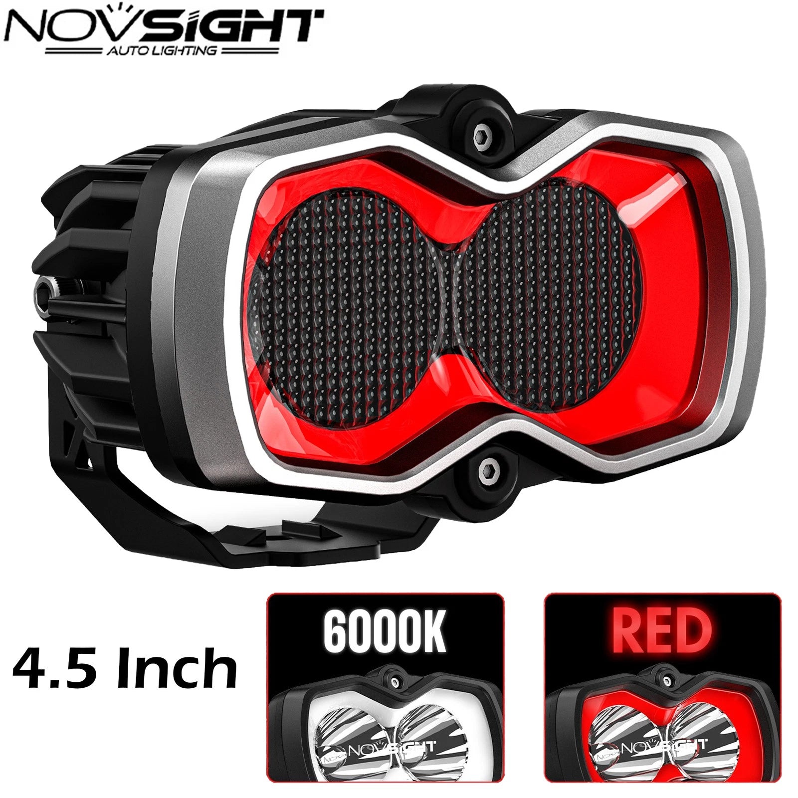 2X 4.5" LED Work Lights Pod for Off Road Vehicles