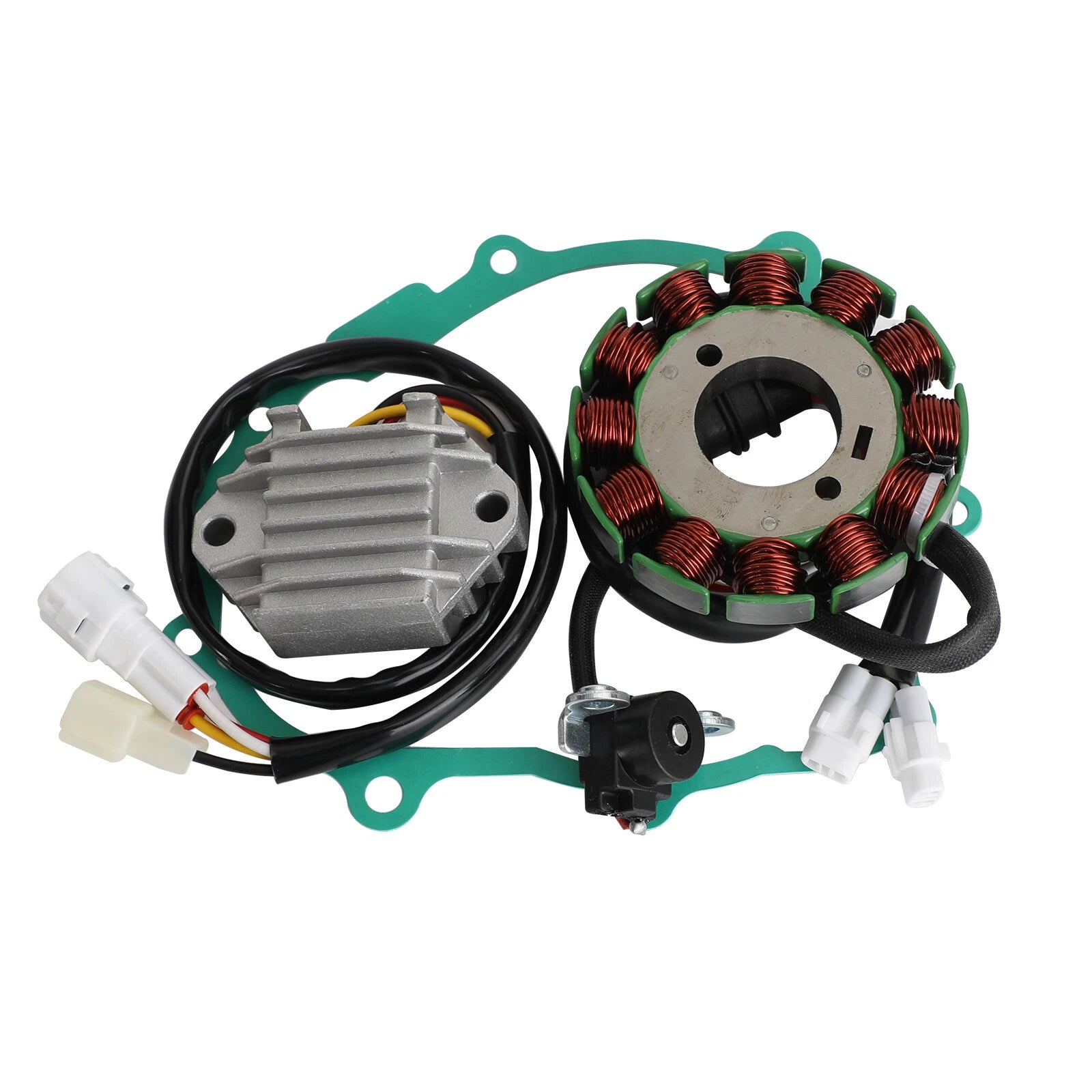 Magneto Stator, Voltage Rectifier, Gasket for Yamaha WR250F (2003–2006)