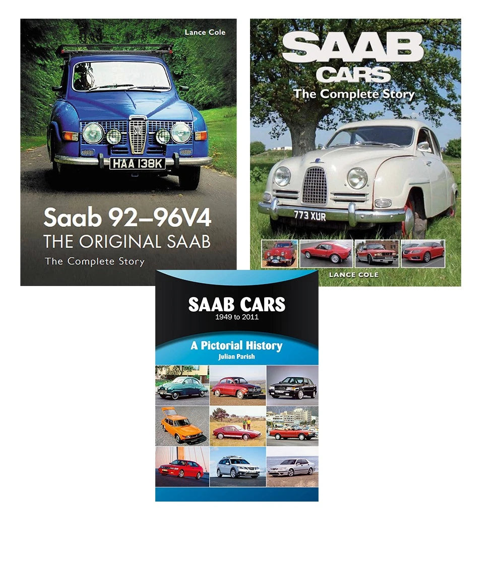 3 Book Set for Saab 92-96V4 (1949–2011)