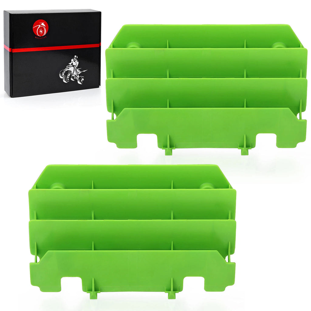 2X Radiator Guards for Kawasaki KX125 KX250 (1994–2005) Green