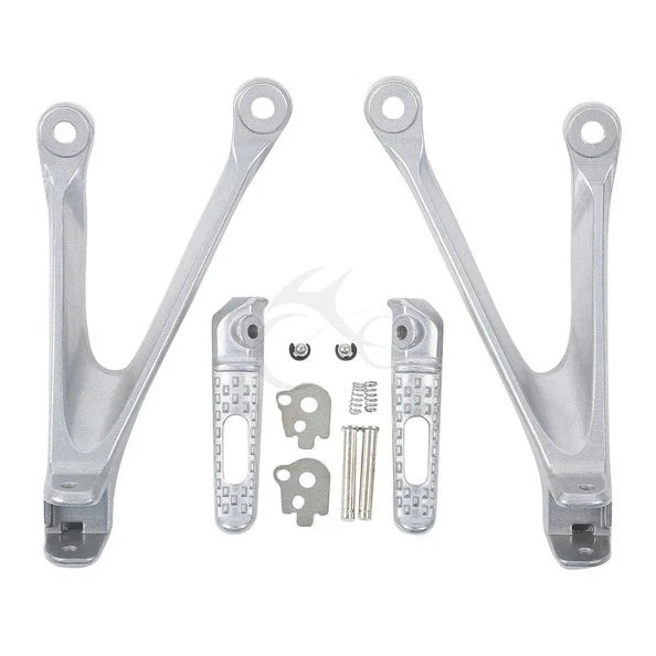 Rear Passenger Footrests Footpegs Peg Brackets for Honda CBR1000RR (2008–2016)
