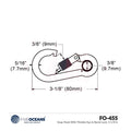 2X Snap Hook with Thimble Eye & Barrel Lock for Various Applications (3-1/8")