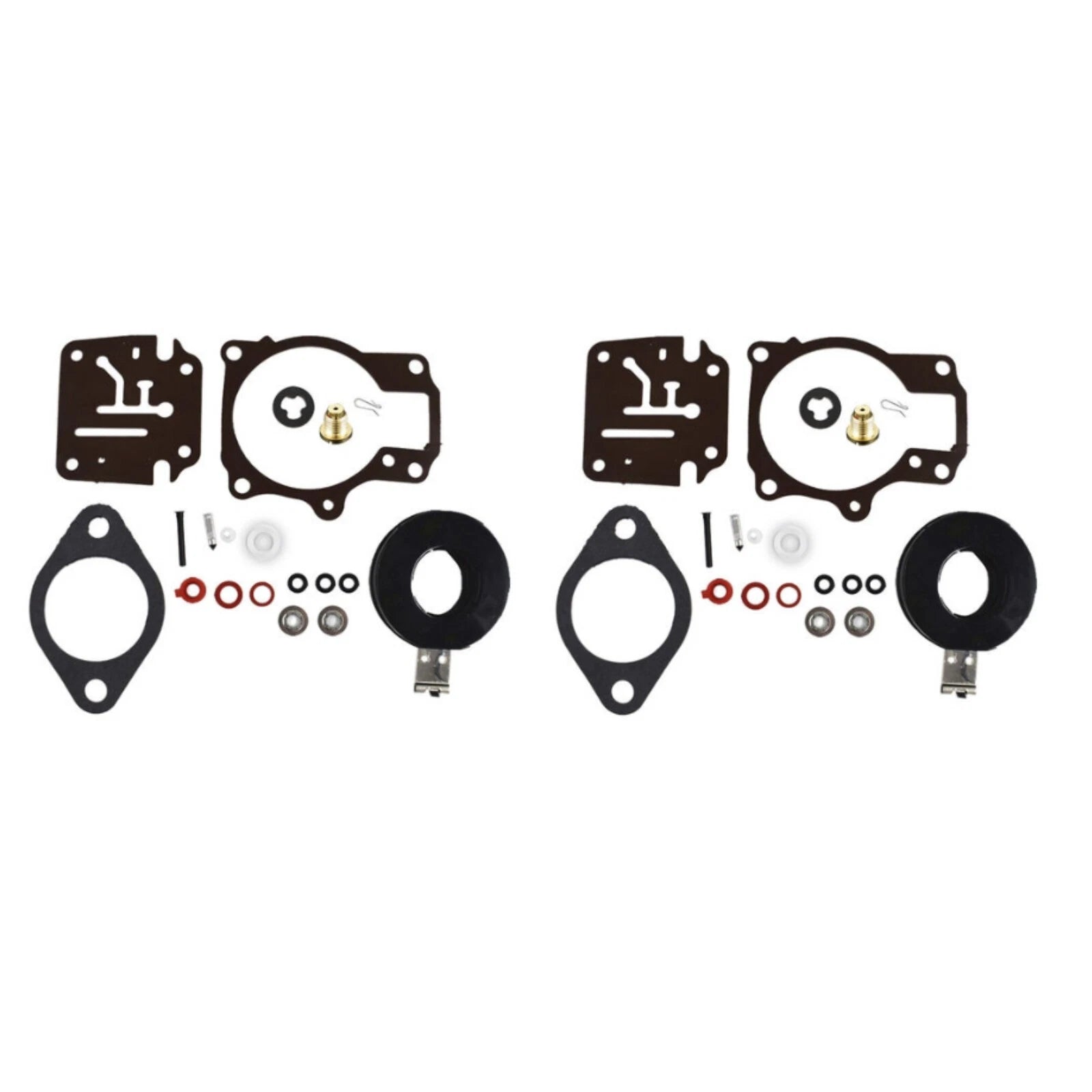 2 Carburetor Rebuild Kits for OMC Johnson Evinrude 18-75hp (1968–1995) 396701 398729 392061