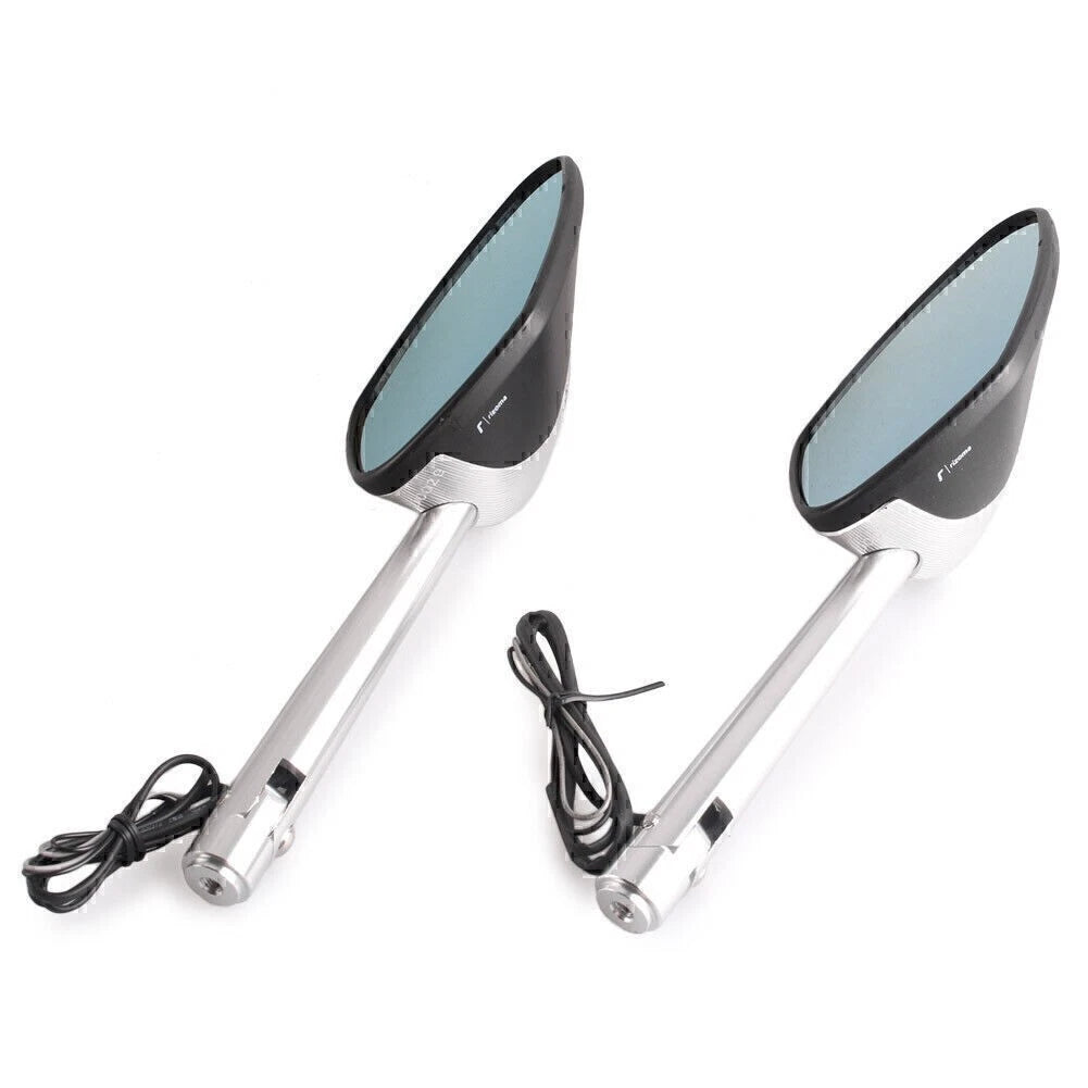 2X Rearview Mirror with LED Indicator for BMW Ducati Honda