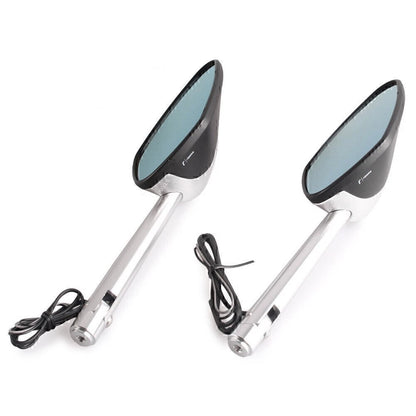 2X Rearview Mirror with LED Indicator for BMW Ducati Honda