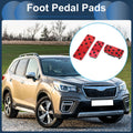 3 Pcs Automatic Foot Accelerator Pedal Covers for Subaru Forester (2006–2018) Red