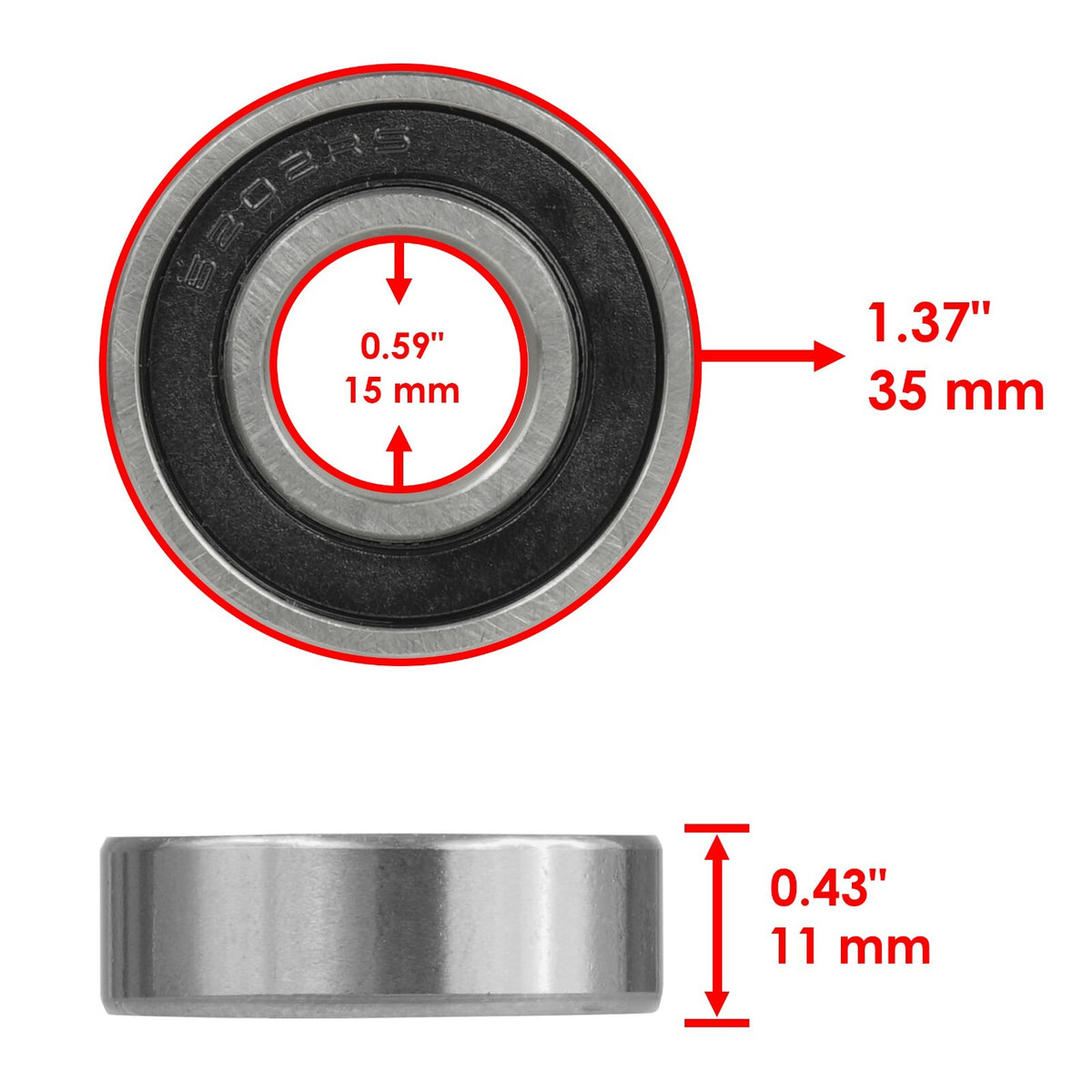 Caltric Front Wheel Hub Kit Replacement for Yamaha YFZ450 (2006–2013)