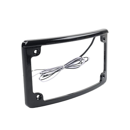 Rear License Plate Frame Bracket with Light for Harley Touring Glide