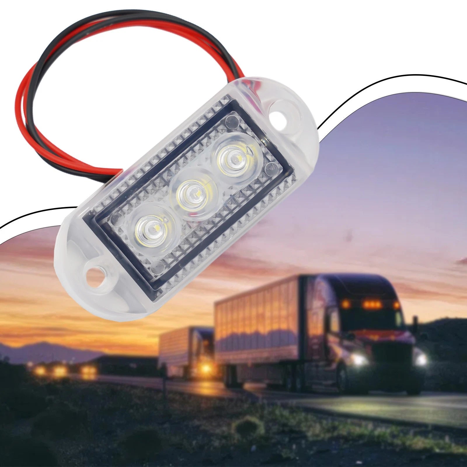 LED Clearance Light for Trucks Trailers (12V 24V)