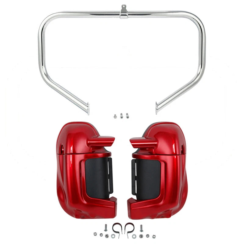 Lower Vented Fairings Engine Guard Crash Bar for Harley Road Glide (2009–2013)