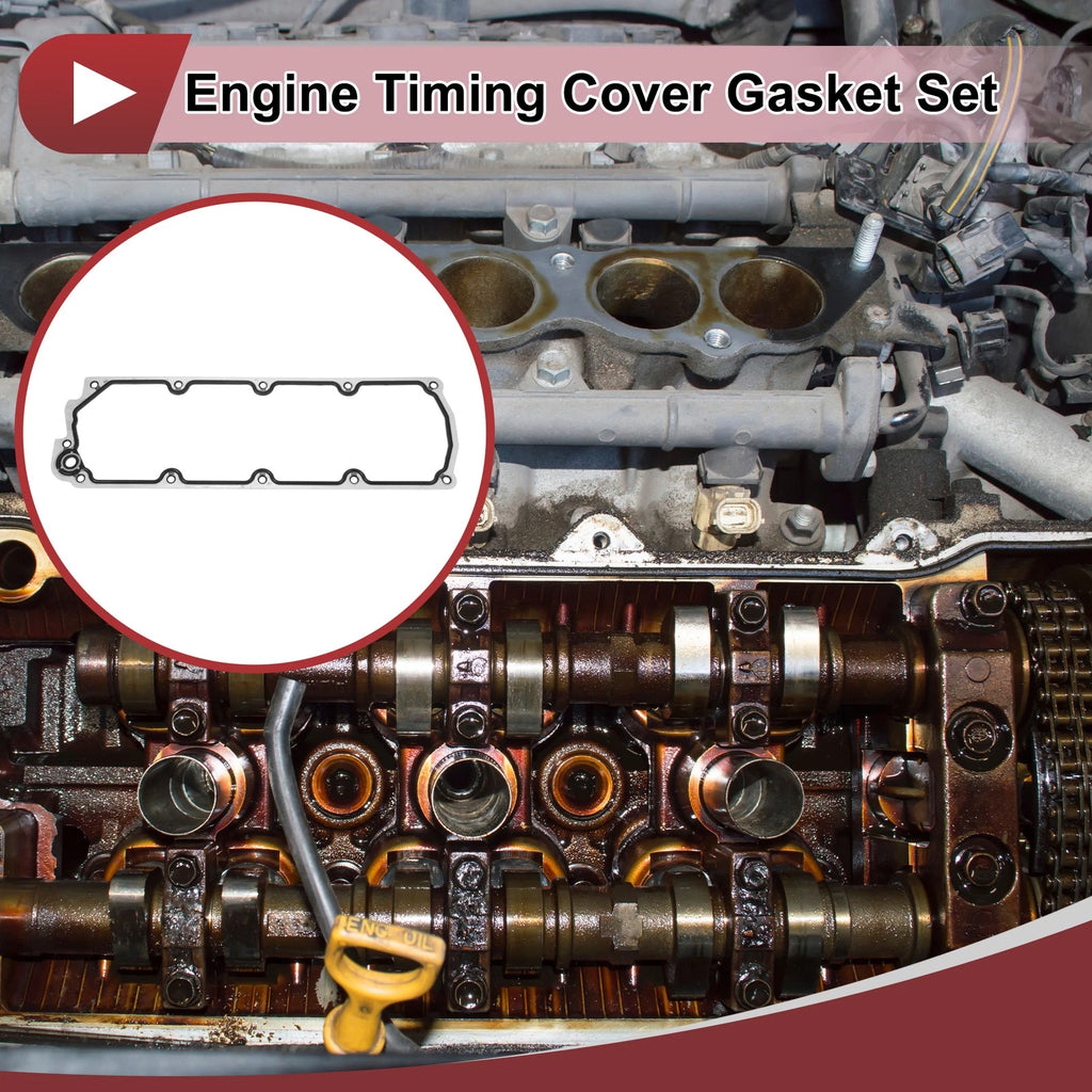 Engine Timing Cover Gasket Set Replacement for Chevrolet 4.8L 5.3L (1 Pc) (1999–2013)