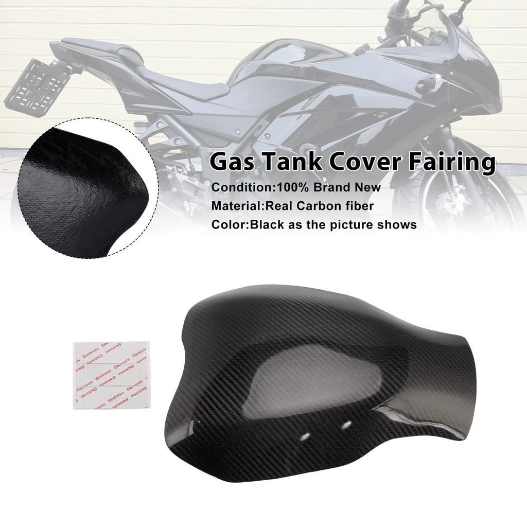 Carbon Fiber Tank Cover Fairing for Kawasaki Ninja 250 EX250 (2008–2012)