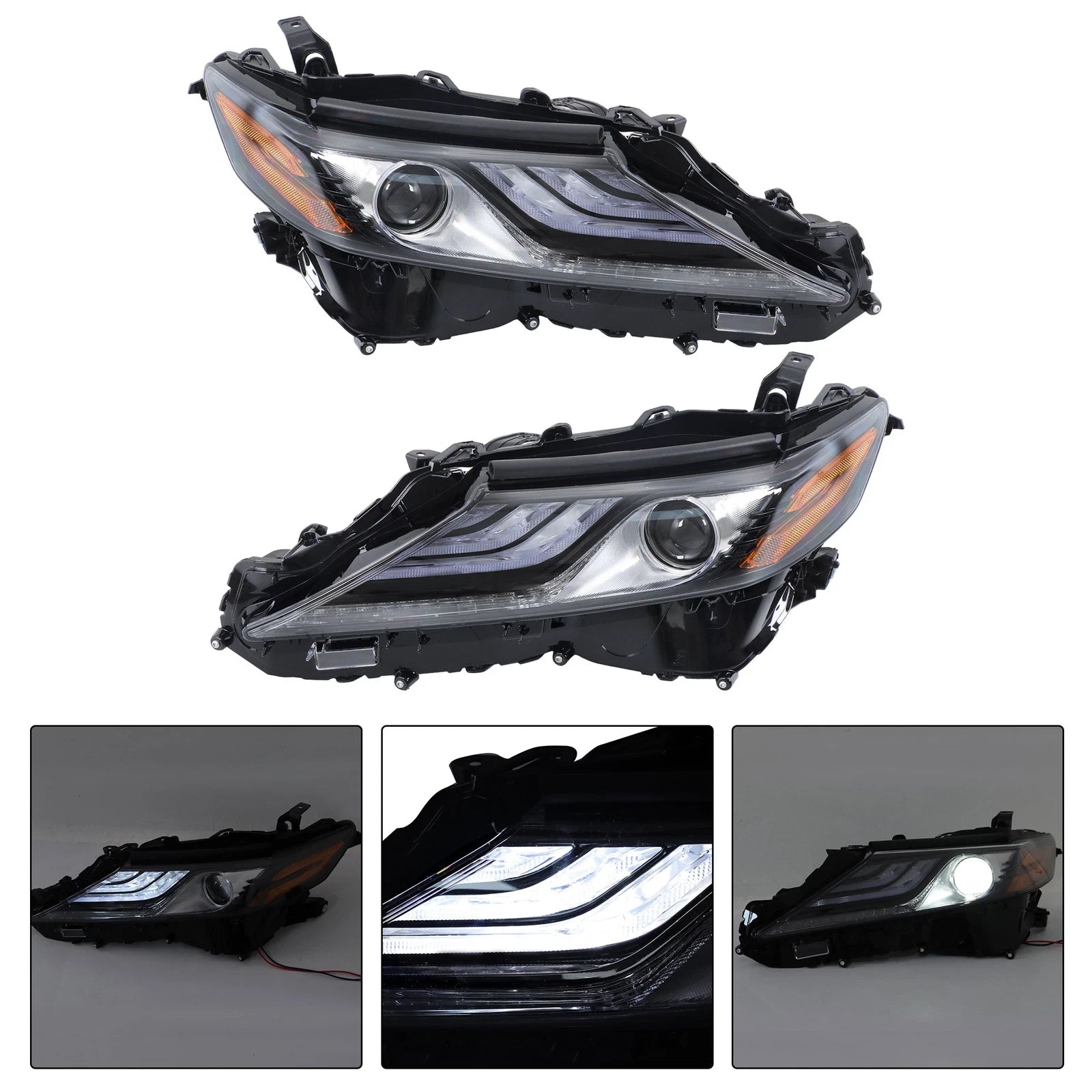 Headlight Assembly Set for Toyota Camry XSE (2021–2022) Left + Right