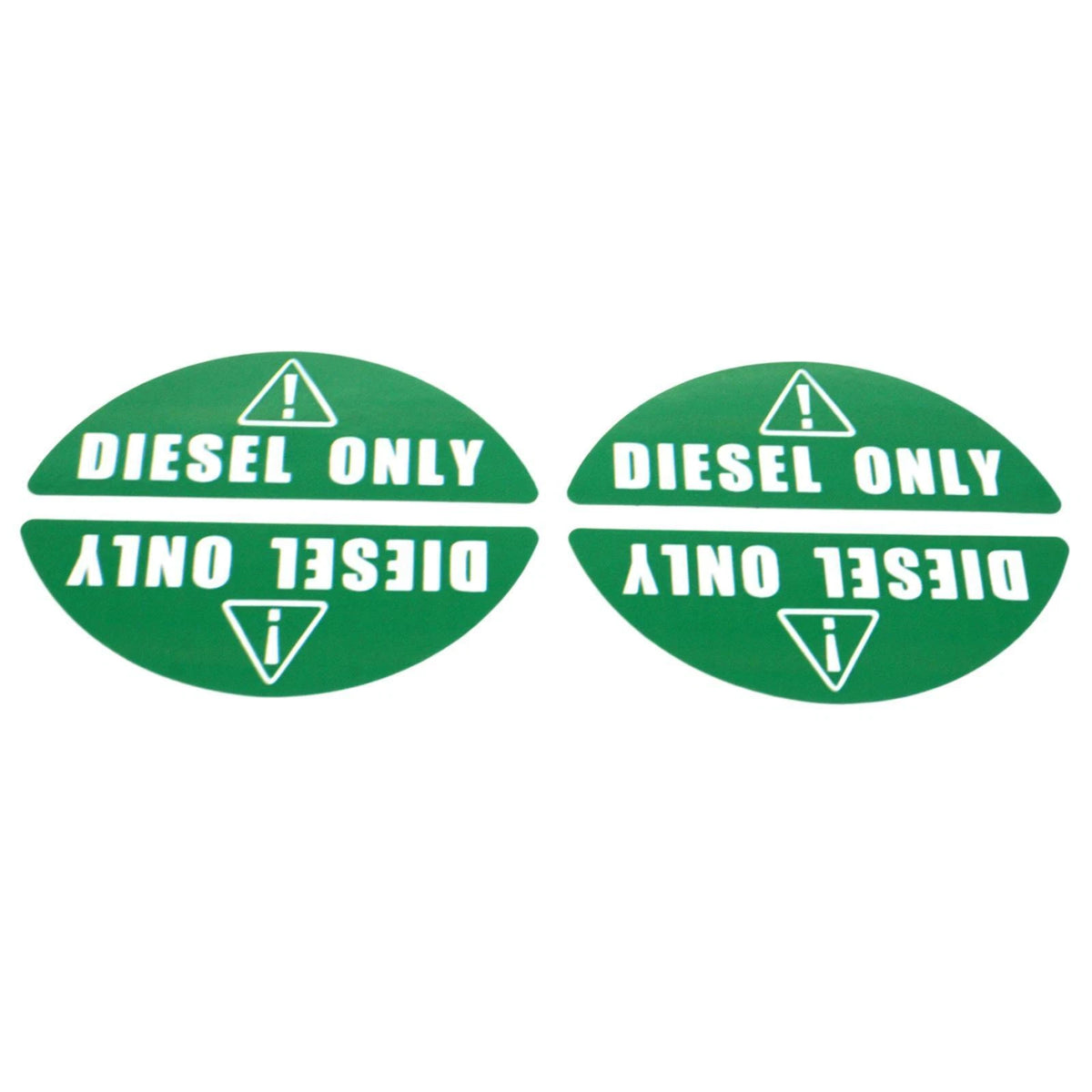 Diesel Only Sticker for Gas Cap (Green) - Diesel Label for Fleet Trucks