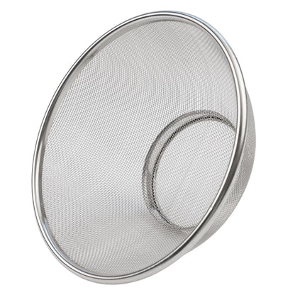 Round Edged Stainless Steel Basket for Easy Kitchen Vegetable Washing