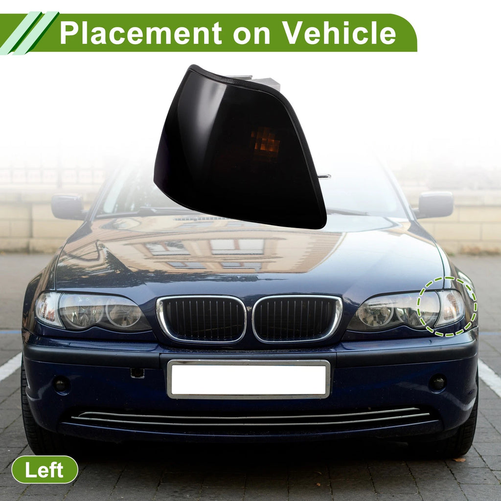 Left Corner Signal Light Cover Replacement for BMW 3 Series (1992–1998)