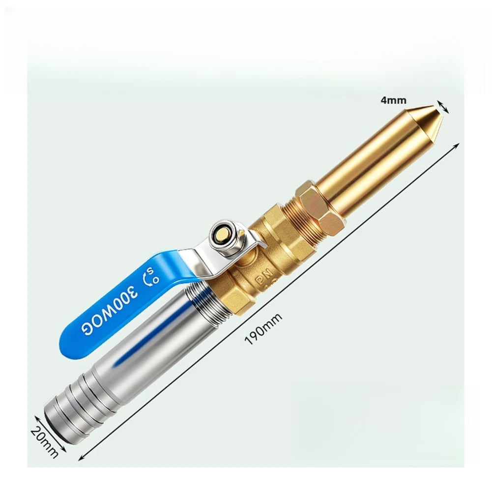 4 Inch Brass High Pressure Nozzle with 4mm Outlet for Washer Compatibility