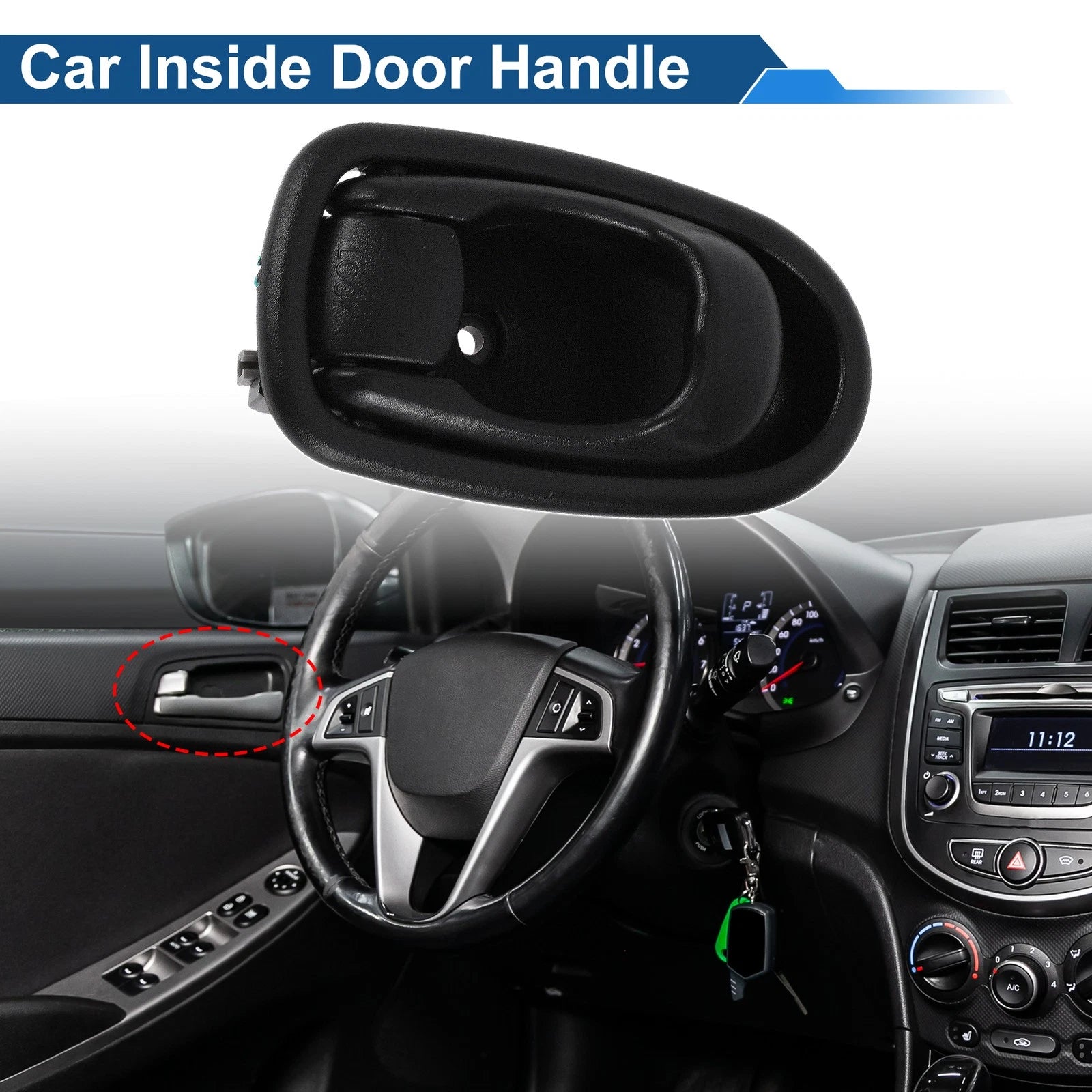 Interior Door Handle Replacement for Hyundai Elantra (1996–2000)