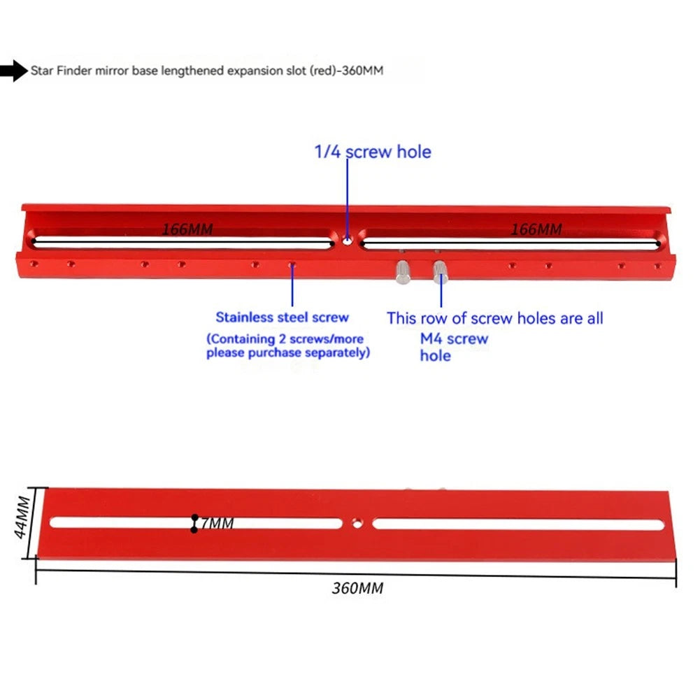 Dovetail Plate Finderscope Base for Astronomical Telescopes