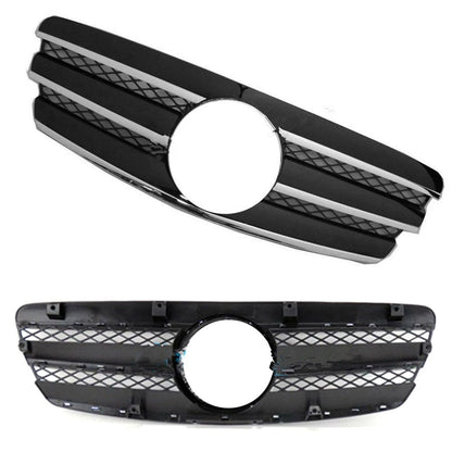 Front Grille for Mercedes Benz W211 E320 E500 (2002–2006) Black Chrome