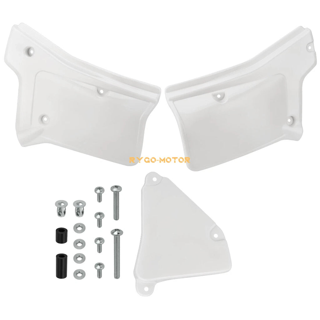 Set of 2 Side Panel Covers for Honda XR200R XR250R (1984–2002) White