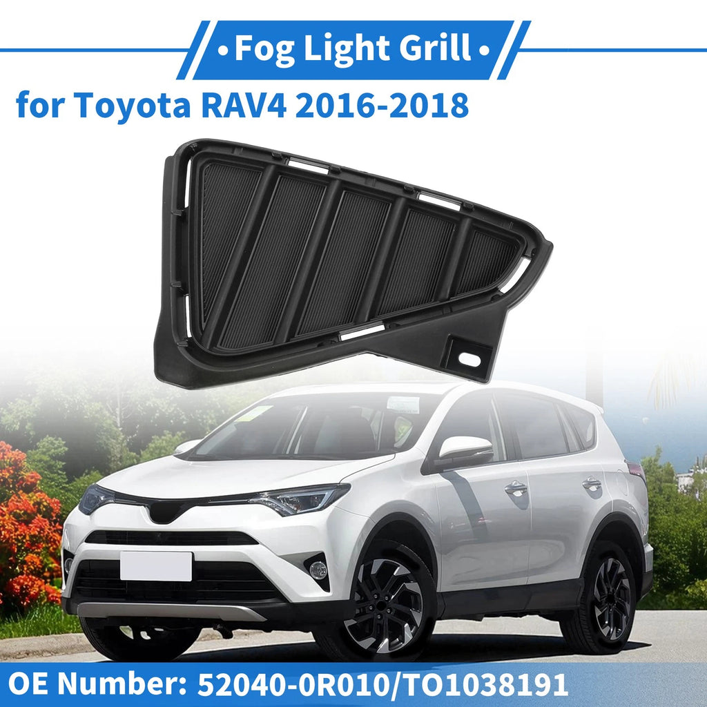 Front Left Bumper Fog Light Cover Replacement for Toyota RAV4 (2016–2018)