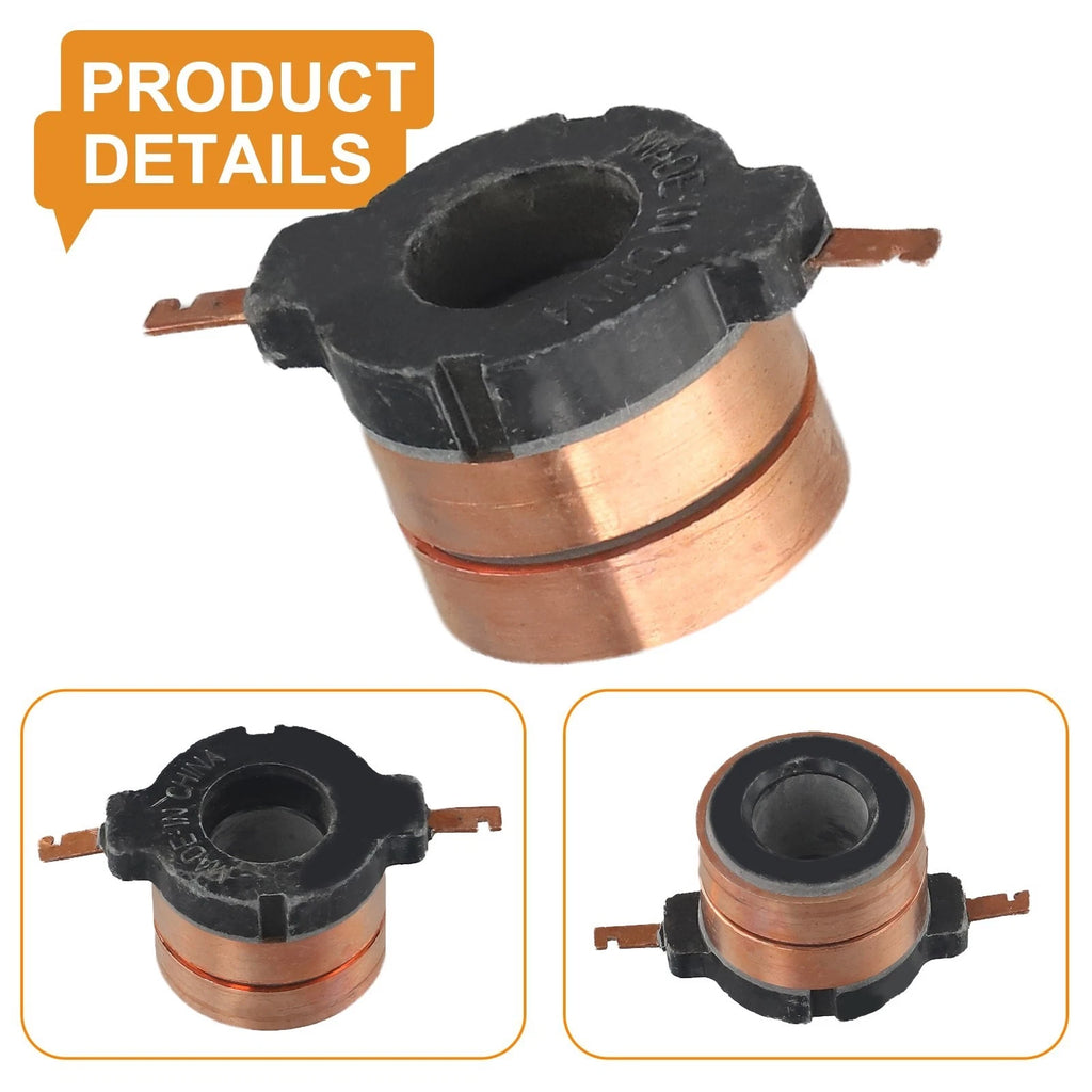 Copper Collector Rings for Optimize Motor Efficiency (2 Rings Included)