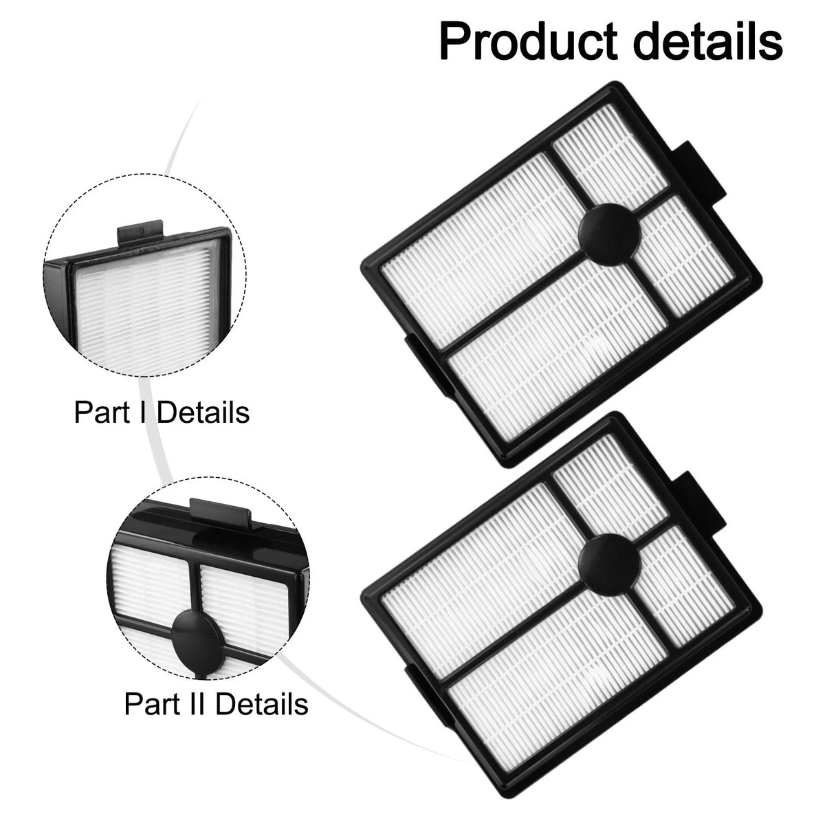 2Pcs Filter Kits for Rainbow Rexair
