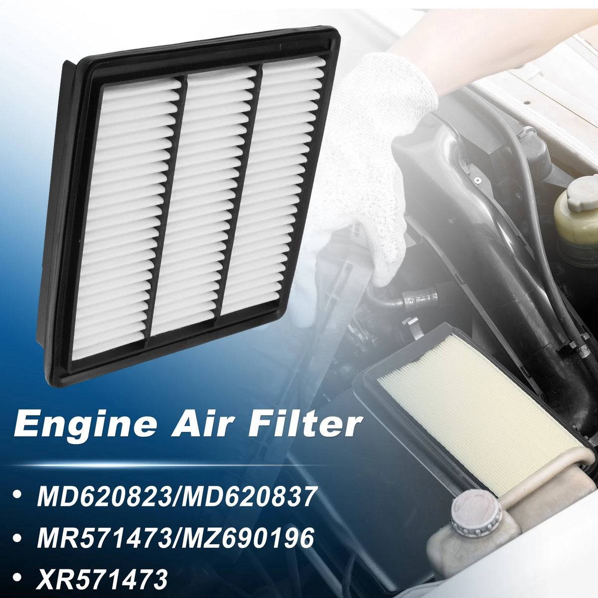 Engine Air Filter for Mitsubishi Montero V6 3.0L (1995–1996) MD620823
