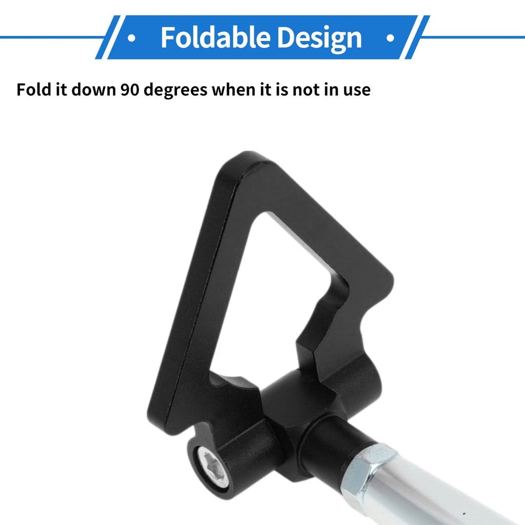Tow Hooks for Mitsubishi Lancer EX (2010–2015) - Folding Screw-on, Black