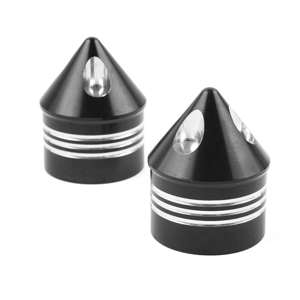 2X Front Axle Cap Nut Cover for Harley Touring Dyna Road King Glide