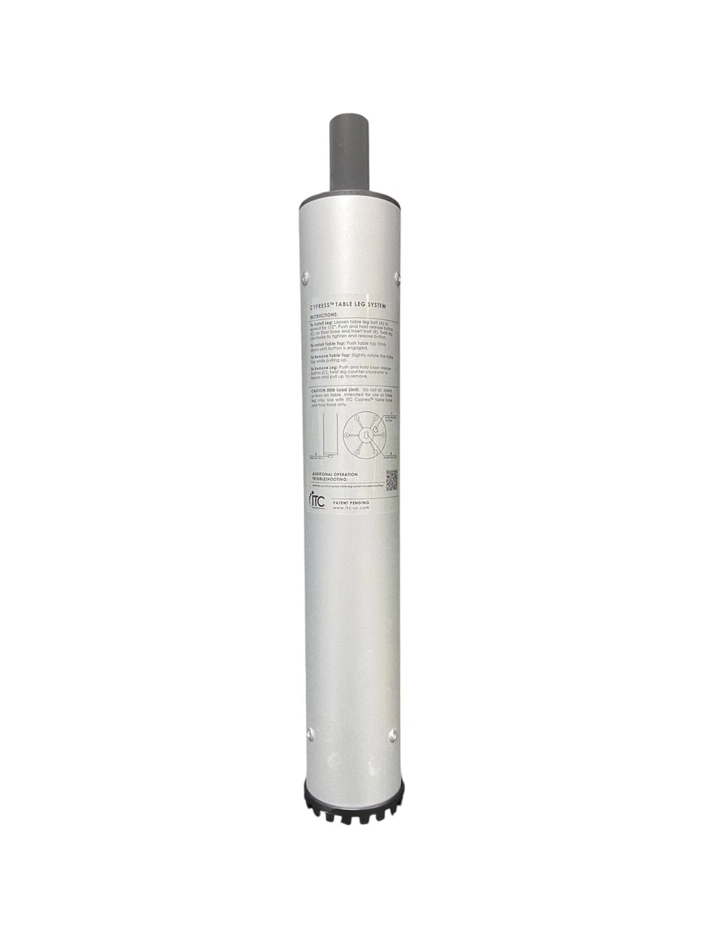 Replacement Leg Poste for ITC Cypress Side Table (15")