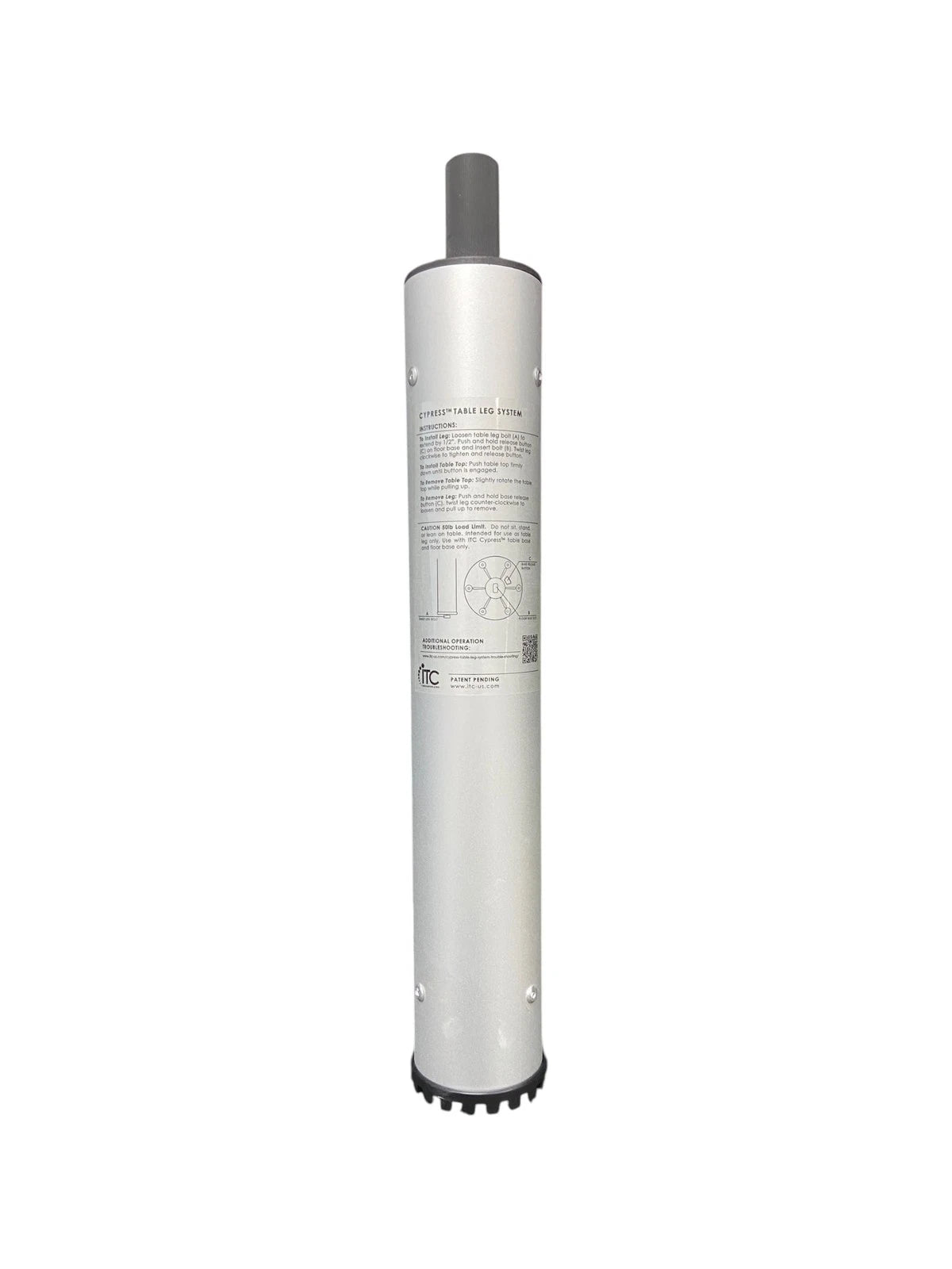 Replacement Leg Poste for ITC Cypress Side Table (15")