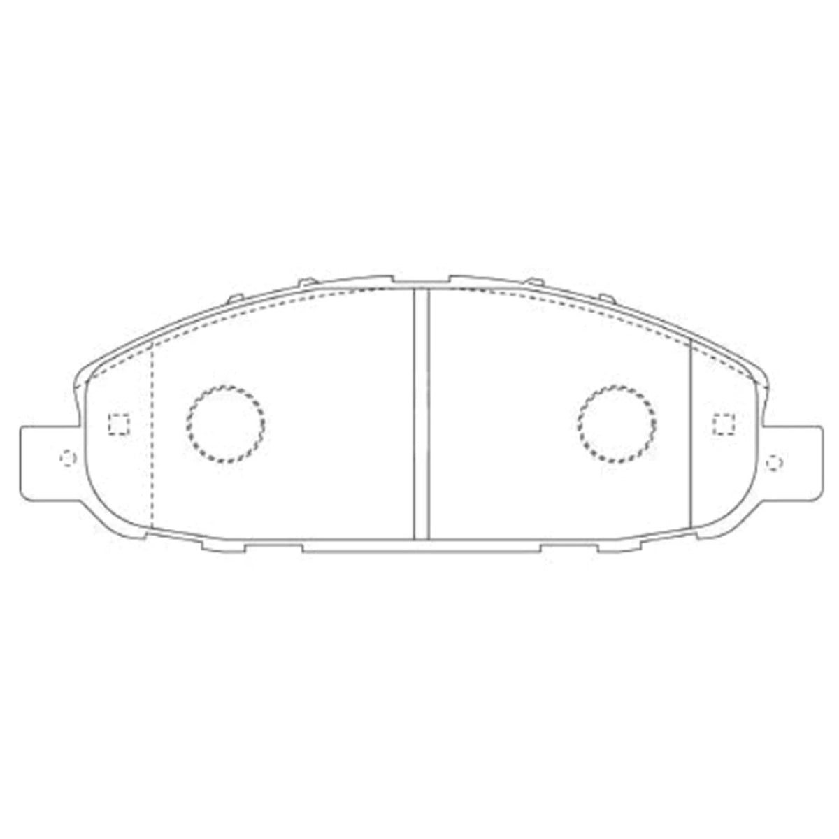 Set of 4 Bosch Front Disc Brake Pads for Nissan Urvan E25 (2008–2017)