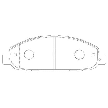 Set of 4 Bosch Front Disc Brake Pads for Nissan Urvan E25 (2008–2017)