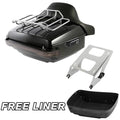 Trunk Mount Rack & Tail Light Pad for Harley Touring Road Glide (2014–2023)