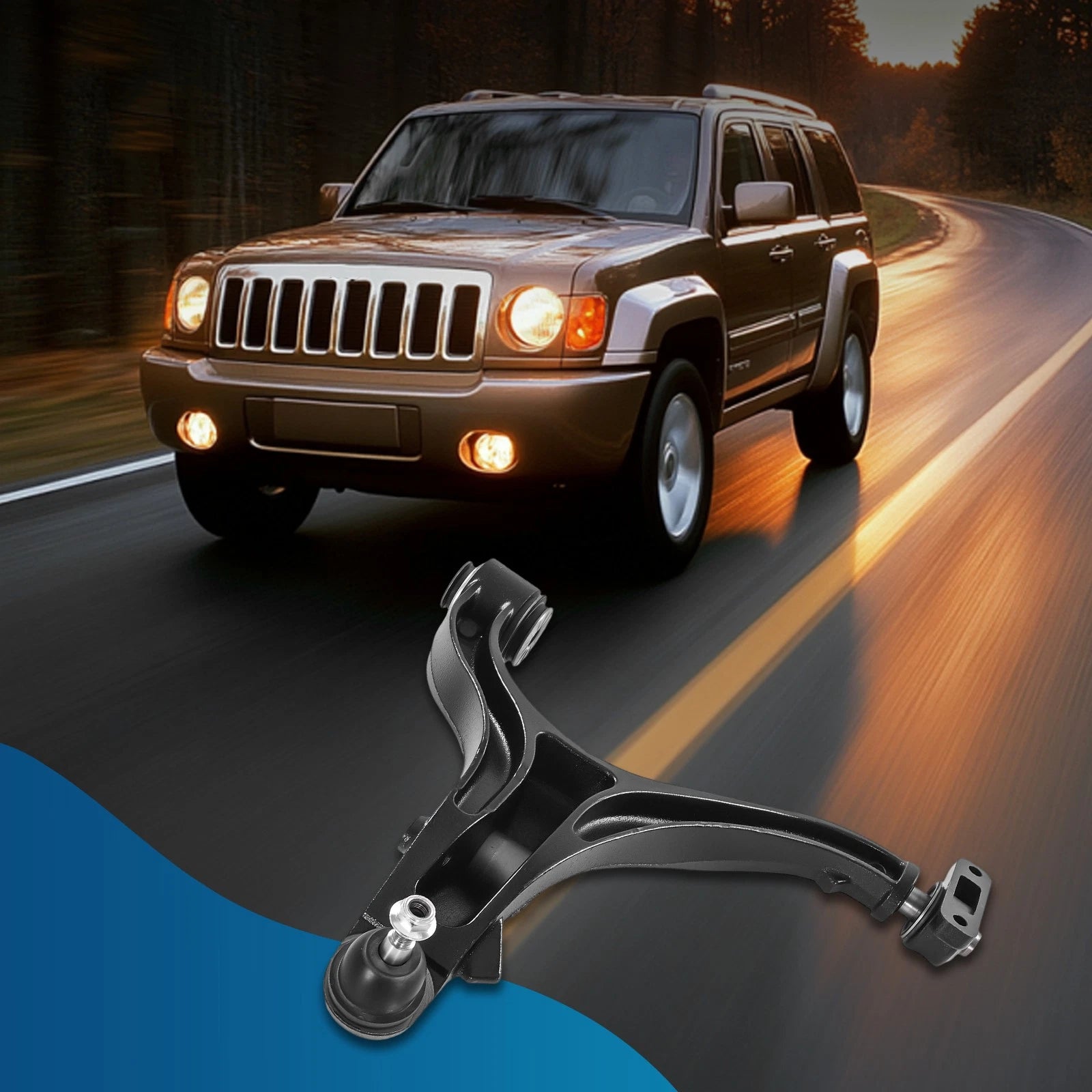 Front Lower Right Control Arm for Jeep Commander Grand Cherokee (2005–2010)