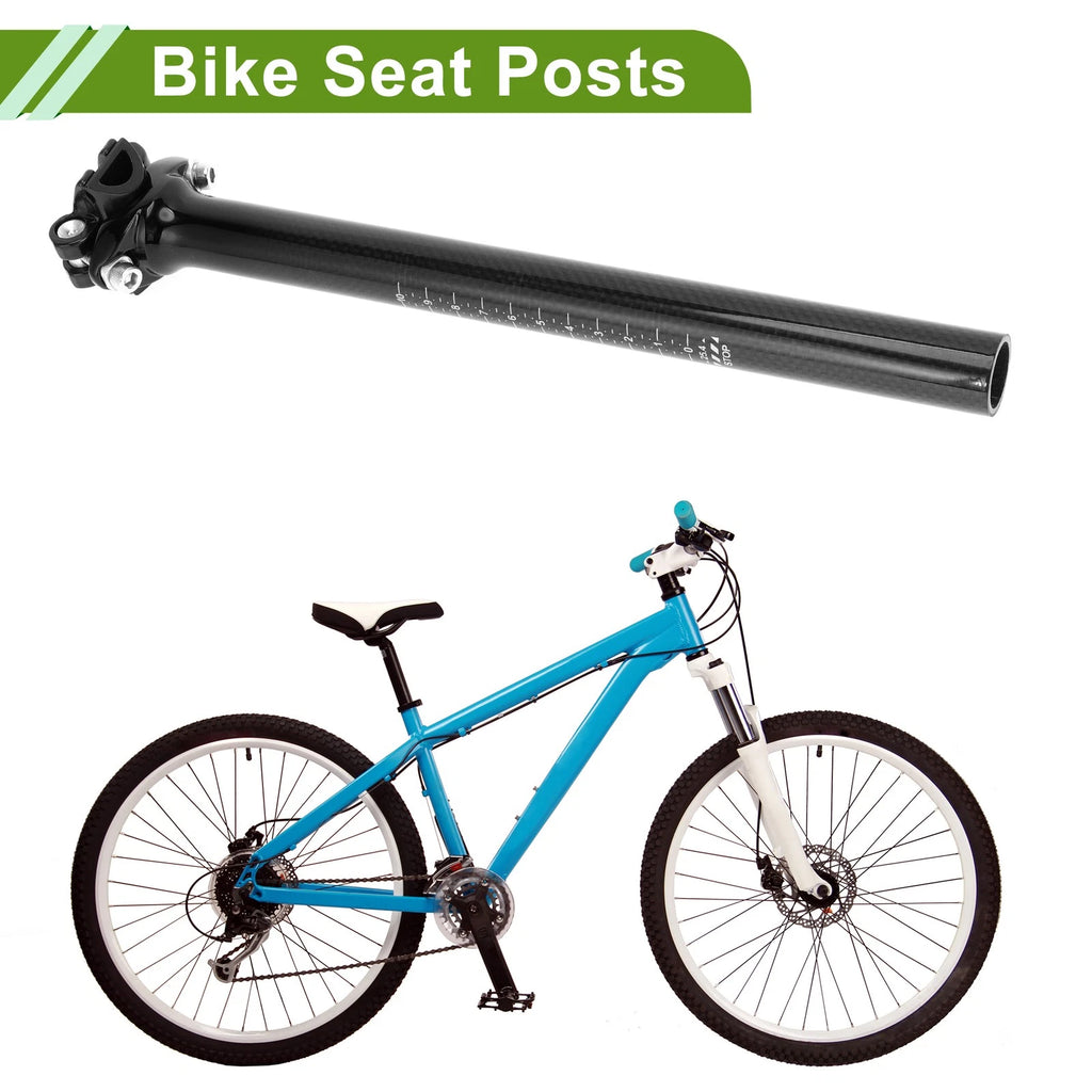 Seat Post 25.4x300mm Adjustable Angle Lightweight for Bike (2011–2018)