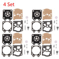 Set of 4 Carburetor Gasket Repair Kit for 4500 5200 5800 Chainsaw