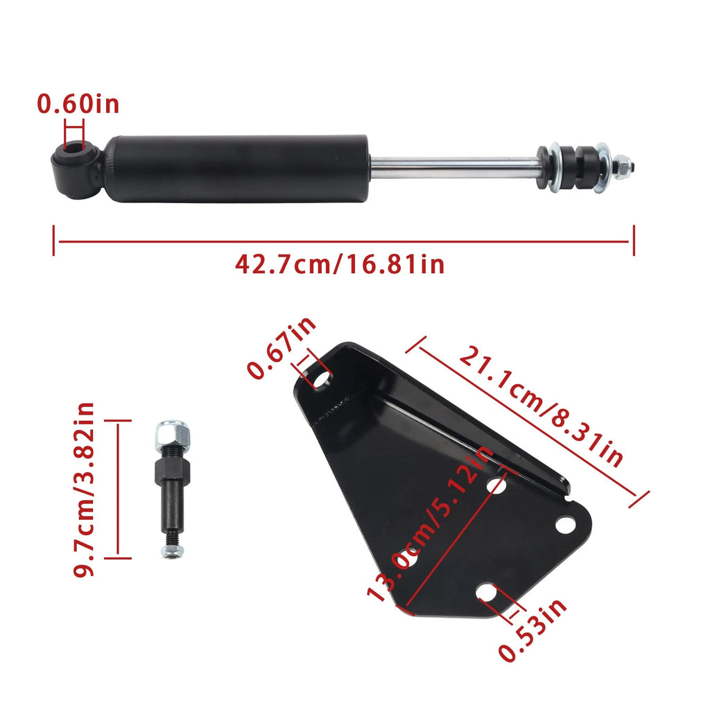 Front Shocks & Relocation Kit Bolt On Brackets for Chevy GMC S10 (1982–2004)