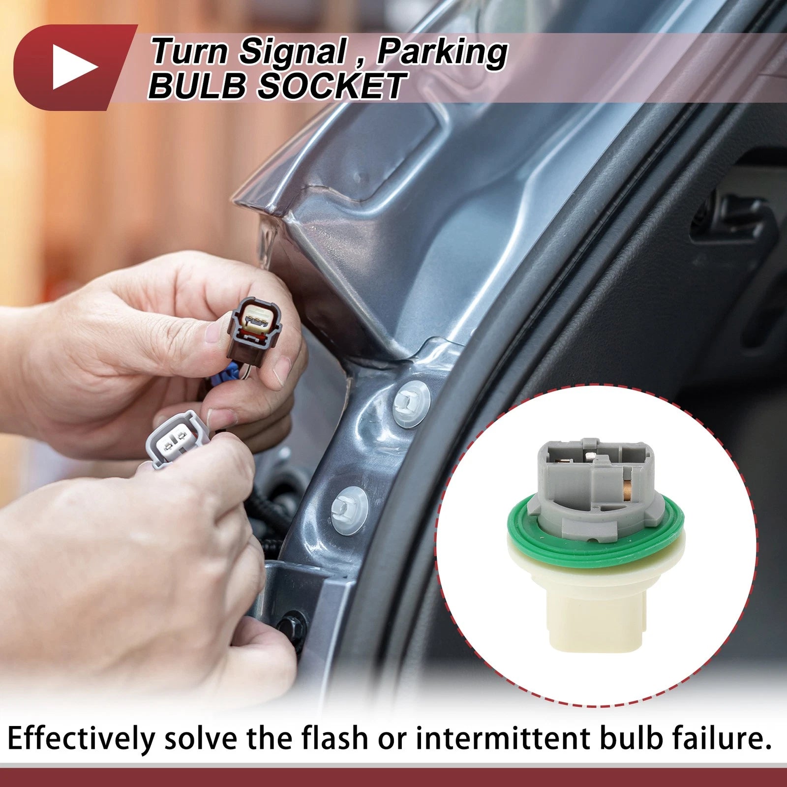 1 Pc Turn Signal Light Socket for Jeep Cherokee (2014–2015) No. 68226850AA