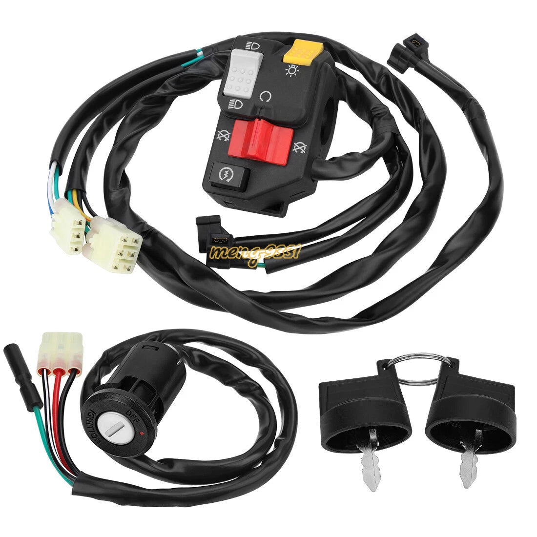 Handlebar Switch & Ignition Key Switch for Honda Recon 250 TRX250TM (2007–2020)