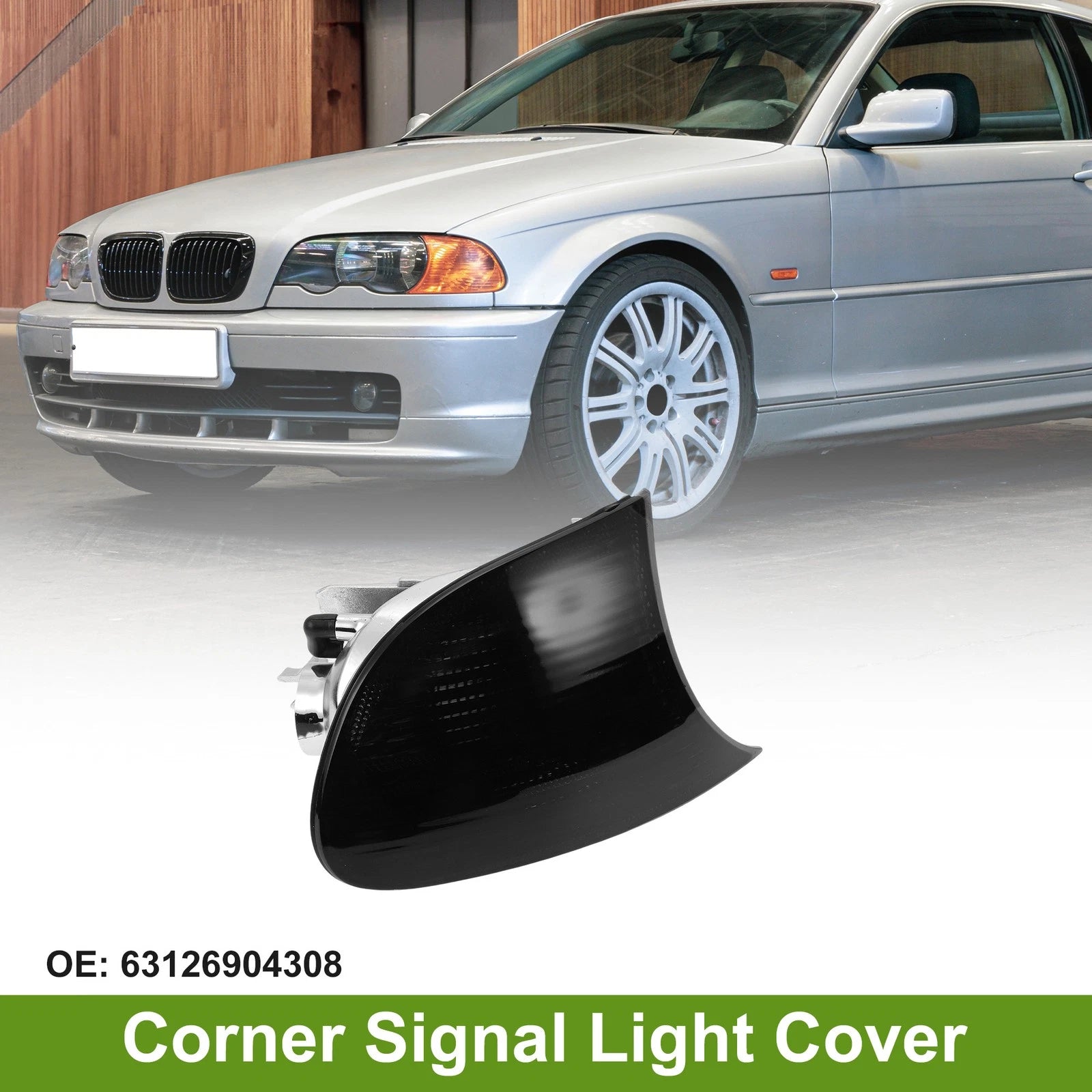 Corner Signal Light Cover Right Side Replacement for BMW 3-Series (1999–2001)
