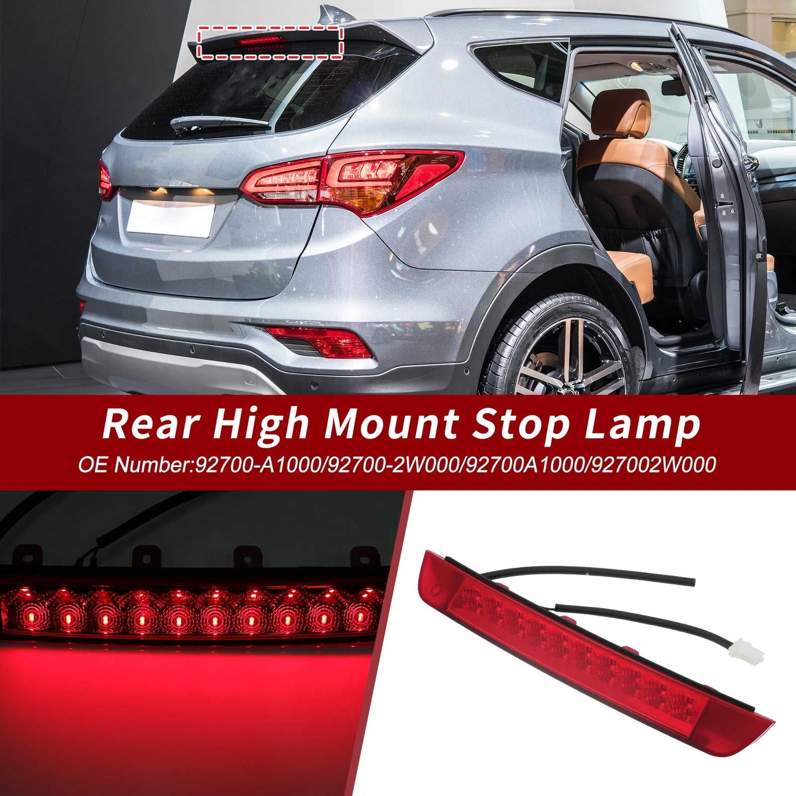 LED Third Brake Light for Hyundai Santa Fe (2013–2018) 92700-A1000