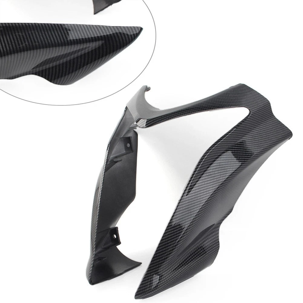 1 Pair ABS Front Upper Fairing Headlight Cowl Nose For KAWASAKI ER-6N 2009-2011