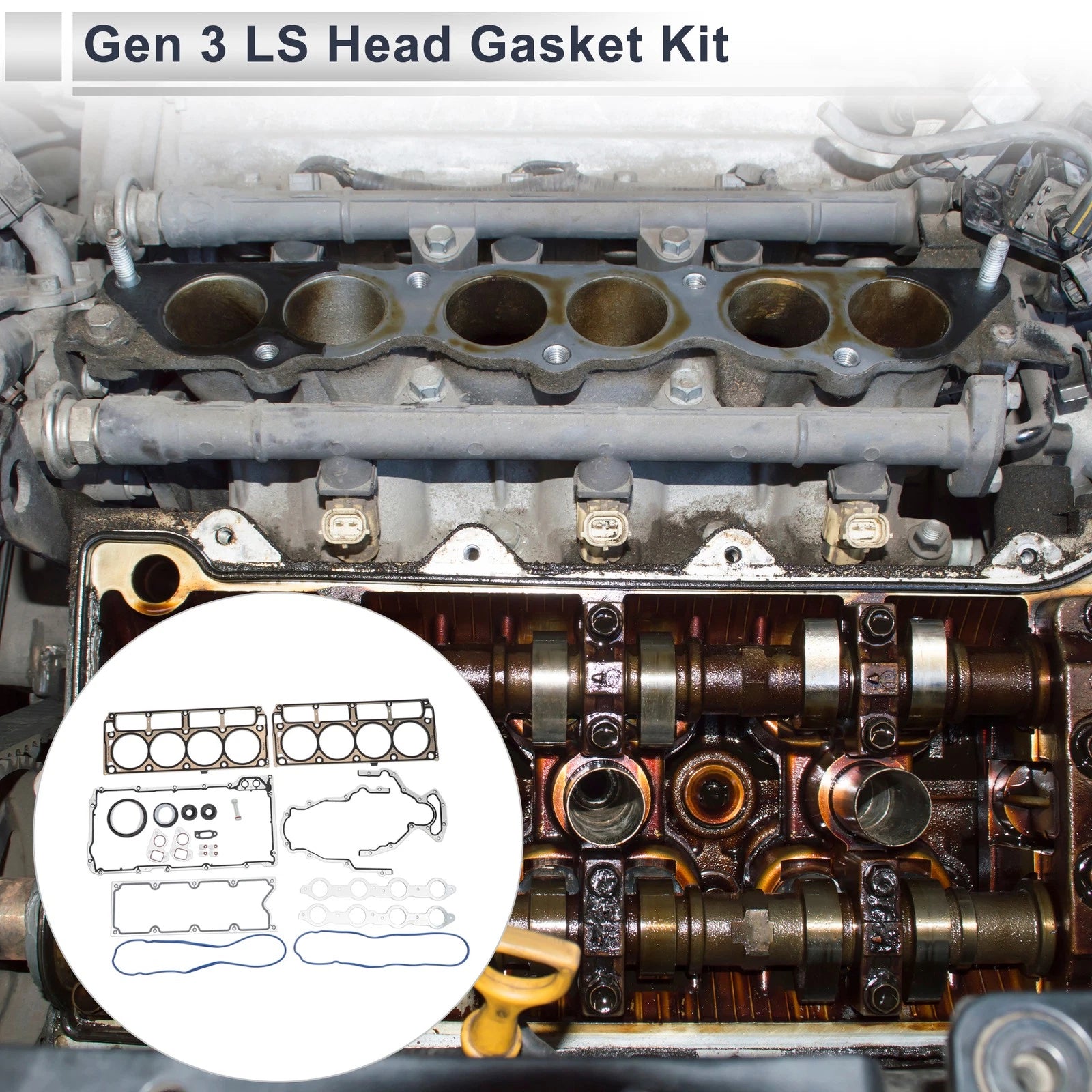 Head Gasket Kit OEM Replacement for GM Chevy LS1 LS6 LQ4 LQ9 (1997–2007)