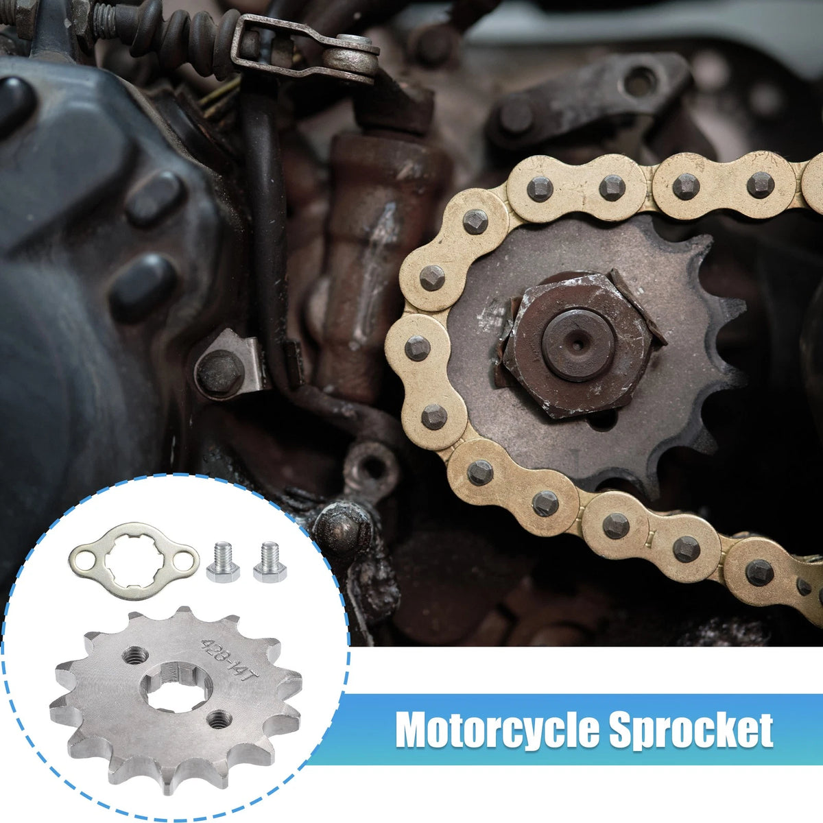 Front Engine Sprocket Set 14T 17mm ID for Dirt Pit Bike ATV (2005–2015)