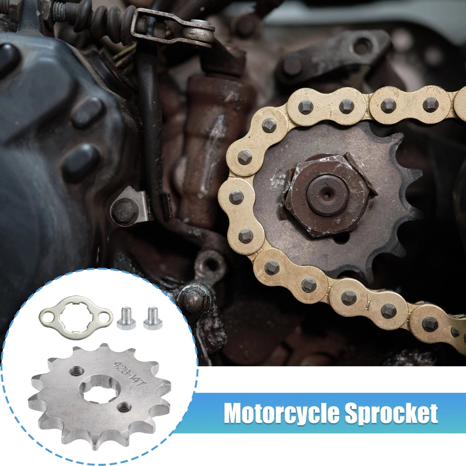 Front Engine Sprocket Set 14T 17mm ID for Dirt Pit Bike ATV (2005–2015)