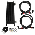 Oil Cooler Kit with Filter Relocation Adapter for Universal 13 Row 10AN